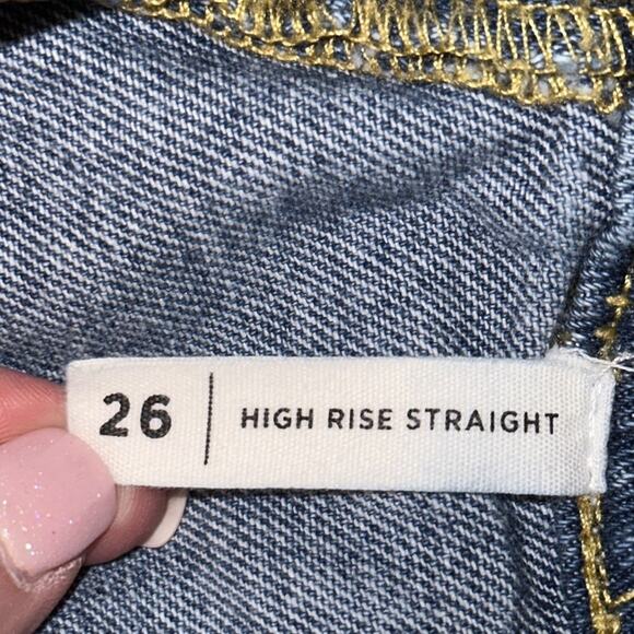 PacSun High-Rise Straight Jeans, Size 26 - Picture 4 of 7